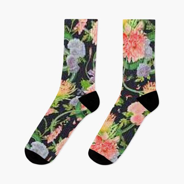 Item preview, DIGITAL TRENDS DARK PASTEL RETRO FLORAL PRINT designed and sold by THE AMERICAN TEEVANGELIST.