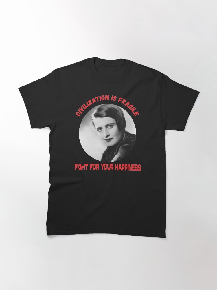 Thumbnail 3 of 7, Classic T-Shirt, Civilization is Fragile. Fight for your Happiness designed and sold by JeanJohnJohn.