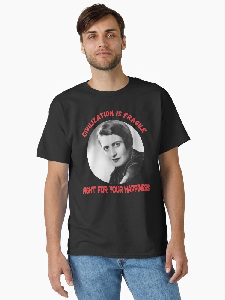 Thumbnail 1 of 7, Classic T-Shirt, Civilization is Fragile. Fight for your Happiness designed and sold by JeanJohnJohn.