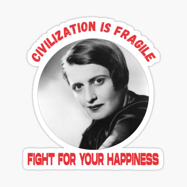 Civilization is Fragile. Fight for your Happiness Sticker