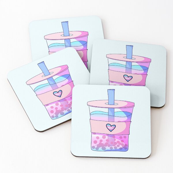 Item preview, Trans Pride Bubble Tea designed and sold by ForTheFrogWar.