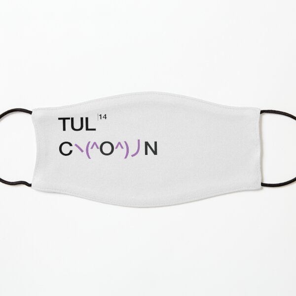 TULCON14 Logo: ヽ(^o^)丿(black/purple) Kids Mask