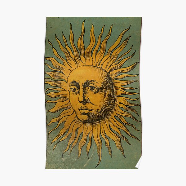 Vintage Sun Tarot Poster