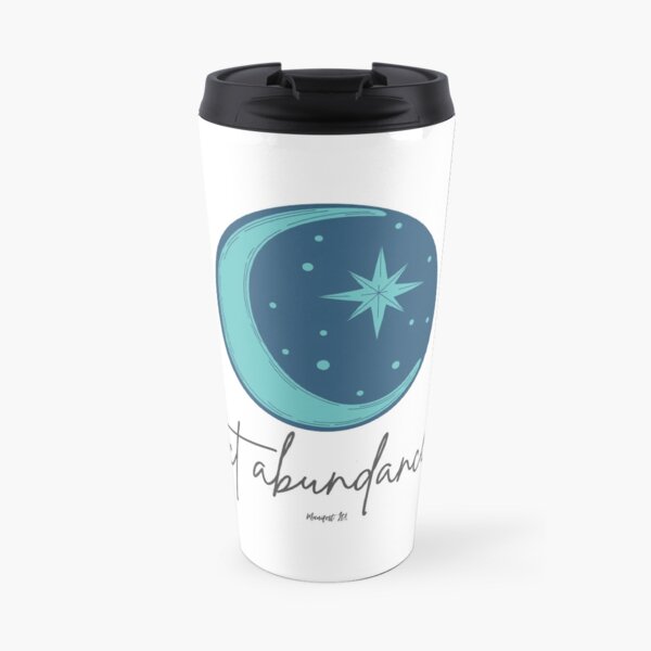Manifest It! Abundance Moon Blue Travel Mug