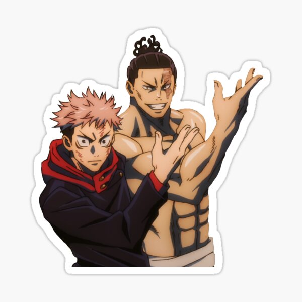 Yuuji und Toudou posieren Sticker