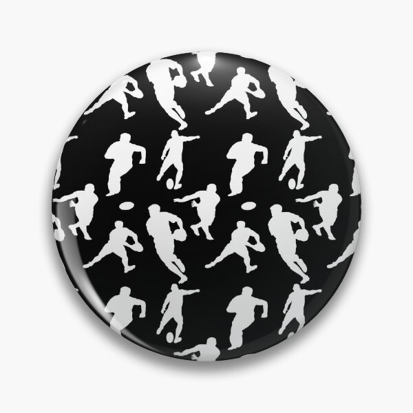 Artikelvorschau, Weiße Rugby-Silhouetten entworfen und verkauft von wimblettdesigns.