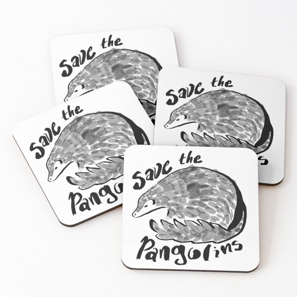 Item preview, Save the Pangolins! Pangolin in Brushwork Style designed and sold by AcuteLines.