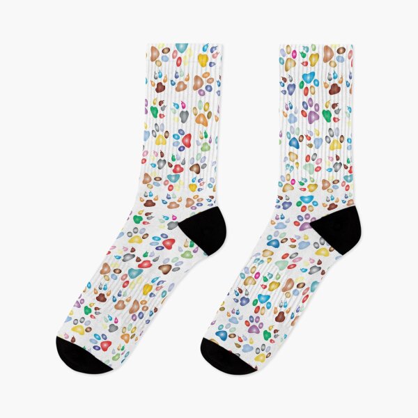 Item preview, Dog Paw Print Rainbow Pattern designed and sold by DARBOL-DESIGN.