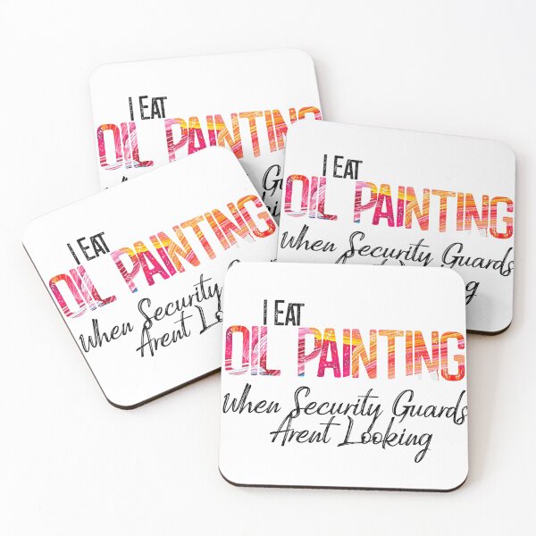 Item preview, I Eat Oil When Security Guards Arent Looking- Oil Paintng, art  designed and sold by BestDes.