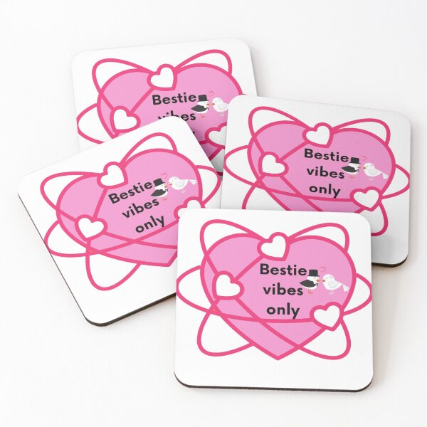 Item preview, bestie vibes only heart Design designed and sold by Dreamofstyle7.