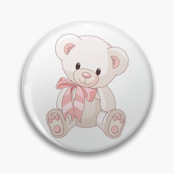 Item preview, Cute pink teddy bear for babies designed and sold by annarosestudio.