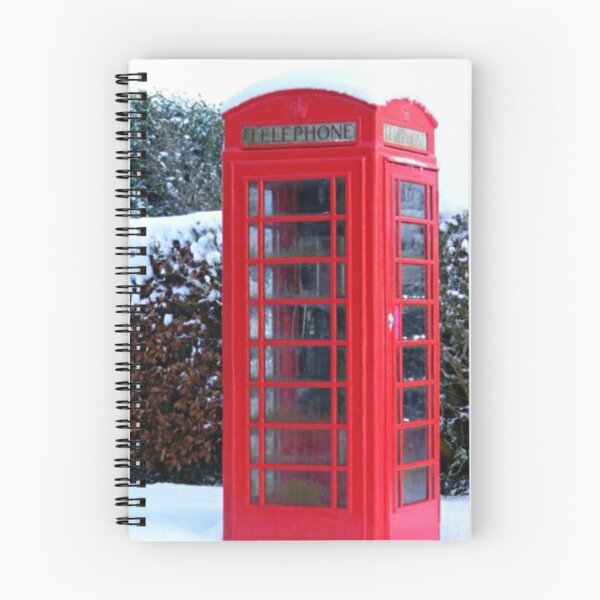 Item preview, Red Vintage British Phone Box in the Snow designed and sold by PPFImages.