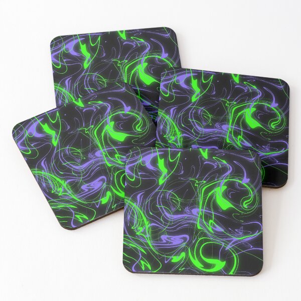 Item preview, Glow Purple Green Marble designed and sold by Breanna Trojahn.