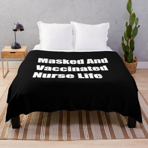 Item preview, Masked And Vaccinated Nurse Life designed and sold by Rizwandogar.