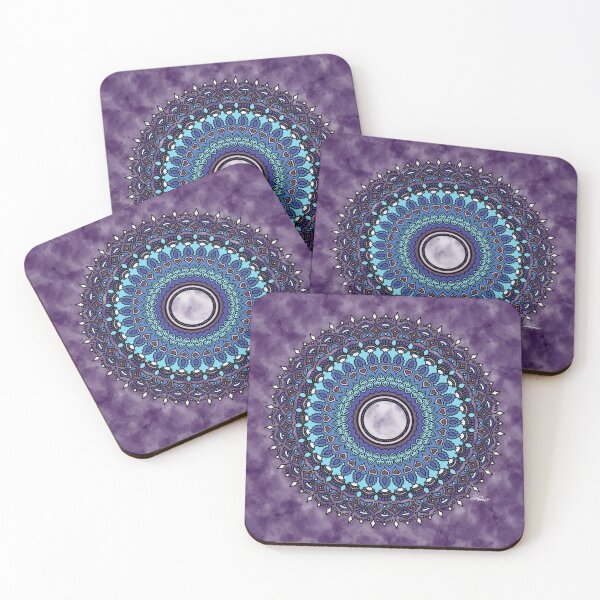 Item preview, Lavender lunar frost mandala  designed and sold by Snackpackarts.