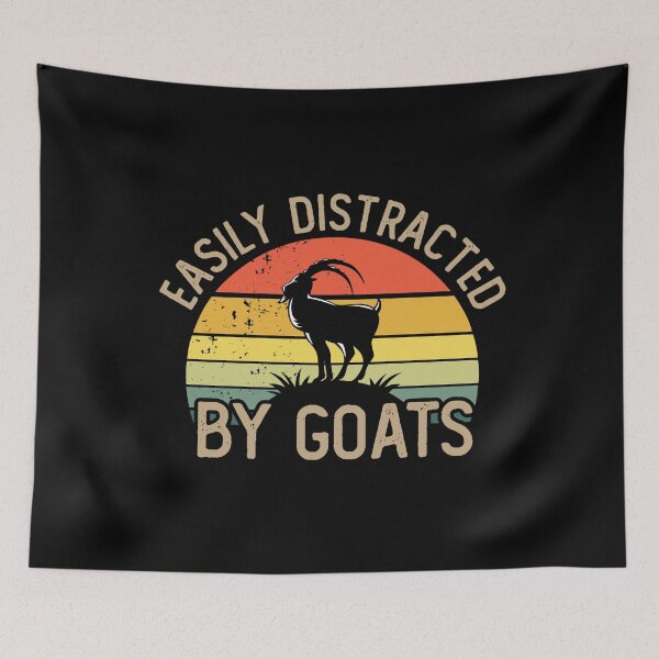 Item preview, Easily distracted by goats designed and sold by noahs-shop.