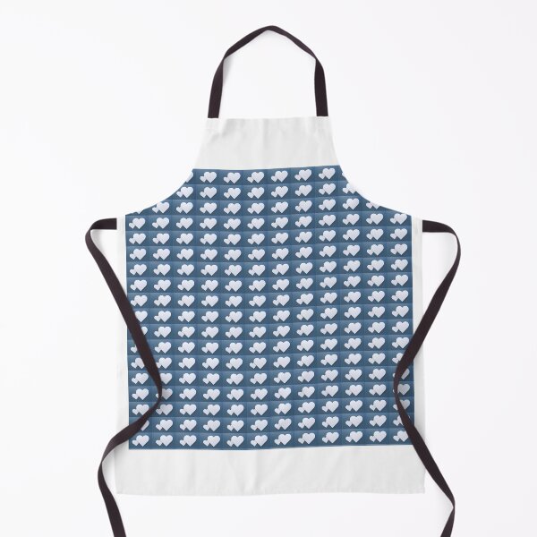 Item preview, White Color Hearts in Blue Color Background designed and sold by dineshshop1.