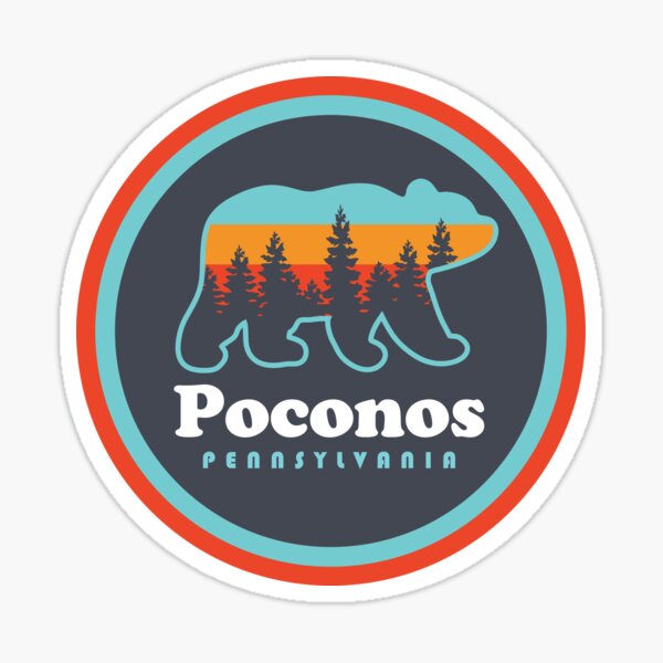 Item preview, Poconos Pennsylvania Bear Trees Retro designed and sold by yelly123.