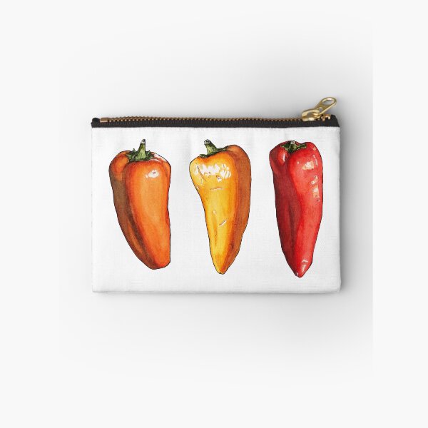 Item preview, Watercolor Pepper Trio  designed and sold by AquarellChill.