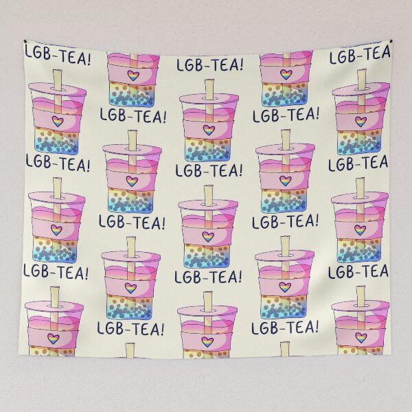 Item preview, Pansexual Pride Bubble Tea designed and sold by ForTheFrogWar.