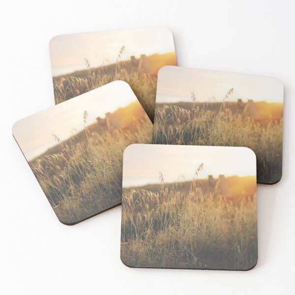 Item preview, Golden - Beach vegetation at sunset designed and sold by ninasclicks.