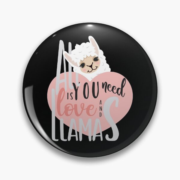 Artikelvorschau, All You Need Is Love And Llamas süßes Lama Herz entworfen und verkauft von OmmeDesigns.