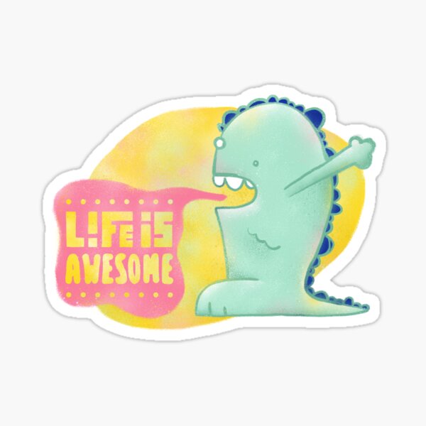 Item preview, Life is awesome - monster vomit designed and sold by amile-berg.