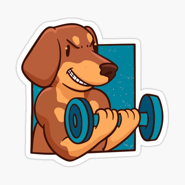 Item preview, Muscular dachshund designed and sold by Timegraf.