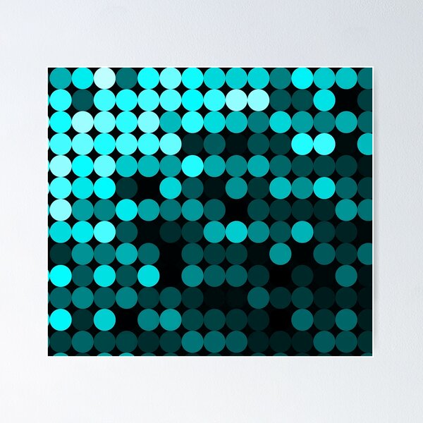 Item preview, Modern Turquoise Dots Pattern designed and sold by shabzdesigns.