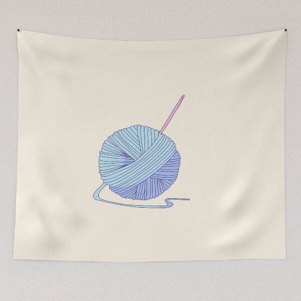 Item preview, Crochet Hook in Ball of Yarn designed and sold by ForTheFrogWar.
