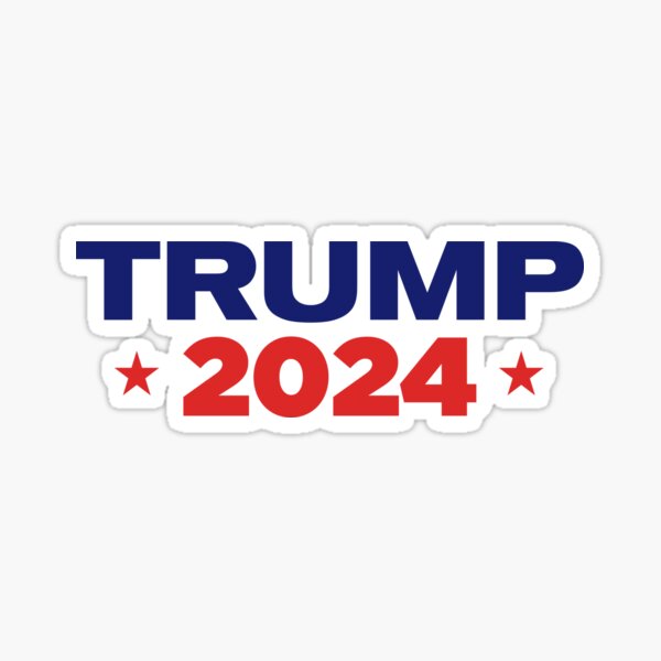 "Trump 2024" Sticker for Sale by mjdgop97 Redbubble