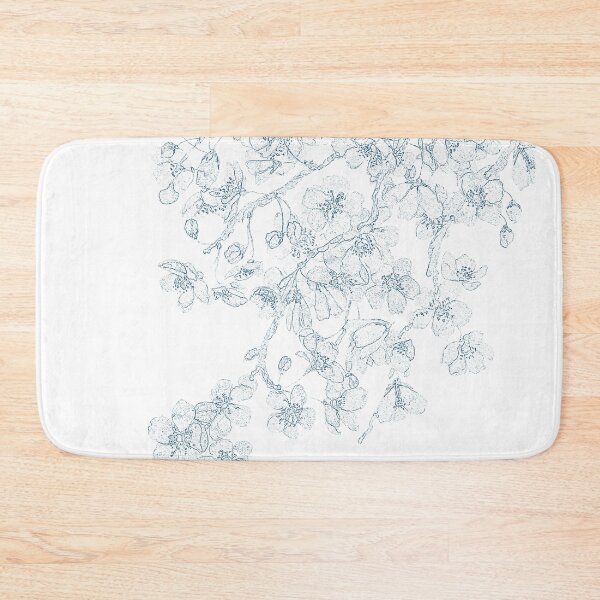 Item preview, cherry blossom line drawing designed and sold by ColorandColor.