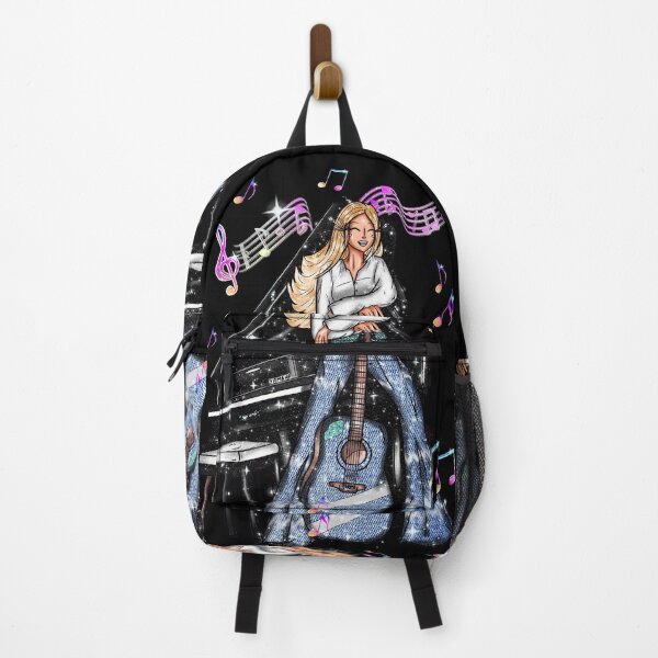 Item preview, Musician Girl with Piano Guitar Music Denim Blonde Love designed and sold by Jolly-Yosei.