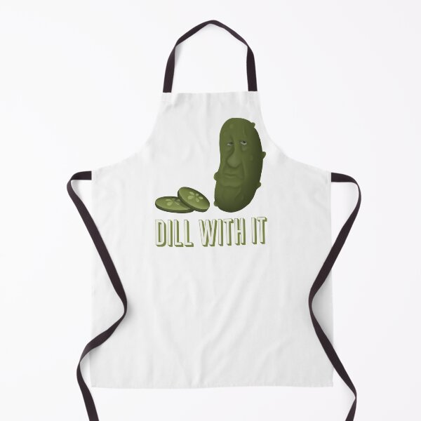 Sir Cucumba - „Dill with it“ #cucumber #gurke #dill Schürze