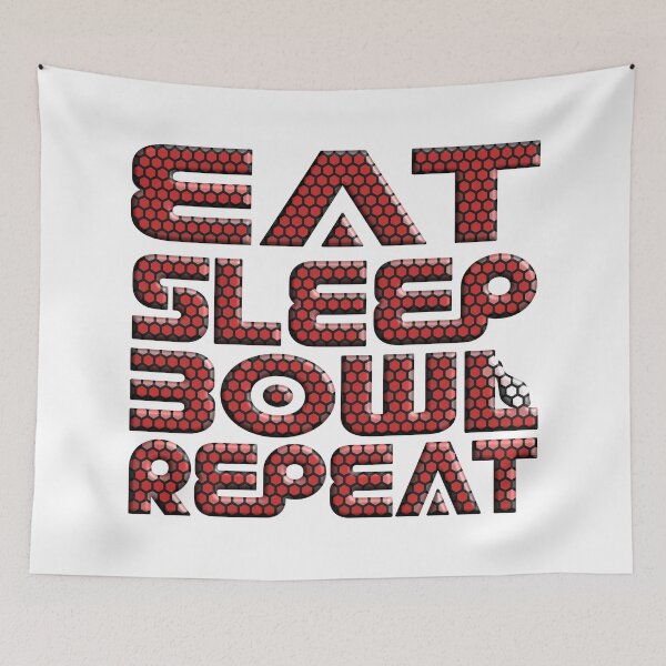 Item preview, EAT SLEEP BOWL REPEAT designed and sold by Ralek.