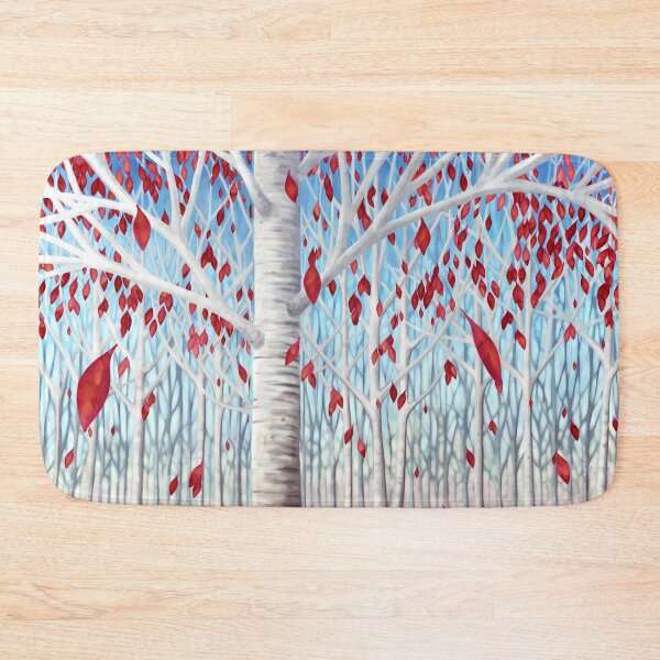 Item preview, Birch tree, forest with red leaves designed and sold by Svitac.