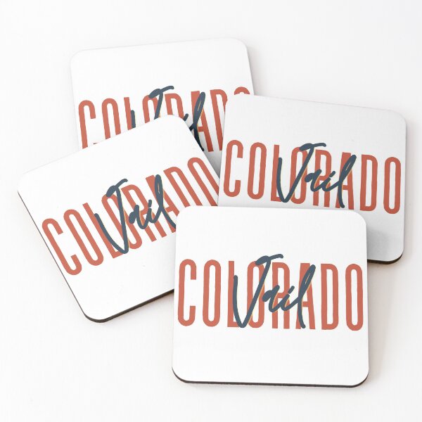 Item preview, Vail Colorado // Script Design // State Flag Colors designed and sold by KylieBeth Designs.
