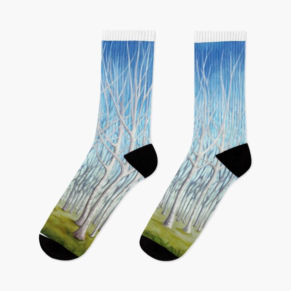 Item preview, Birch Forest with bright blue sky designed and sold by Svitac.