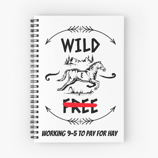 Item preview, Wild and Working for Horses designed and sold by FunnyAnimalGear.