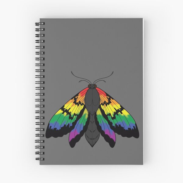 Item preview, Rainbow Pride Moth designed and sold by NerdyCupcake559.