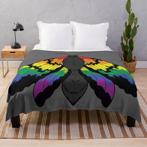 Item preview, Rainbow Pride Moth designed and sold by NerdyCupcake559.