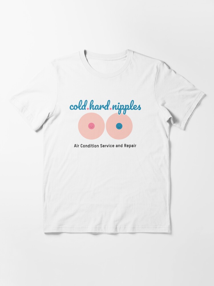 Cold hard nipples Logo + tagline" T-Shirt for Sale by coldhardnipples | Redbubble