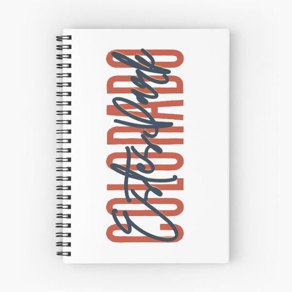Item preview, Estes Park Colorado // Script Design // State Flag Colors designed and sold by KylieBeth Designs.