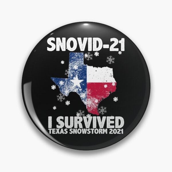 Item preview, Snovid 21 I Survived Snovid Snowstorm Texas State Flag and Snow Design  designed and sold by alenaz.