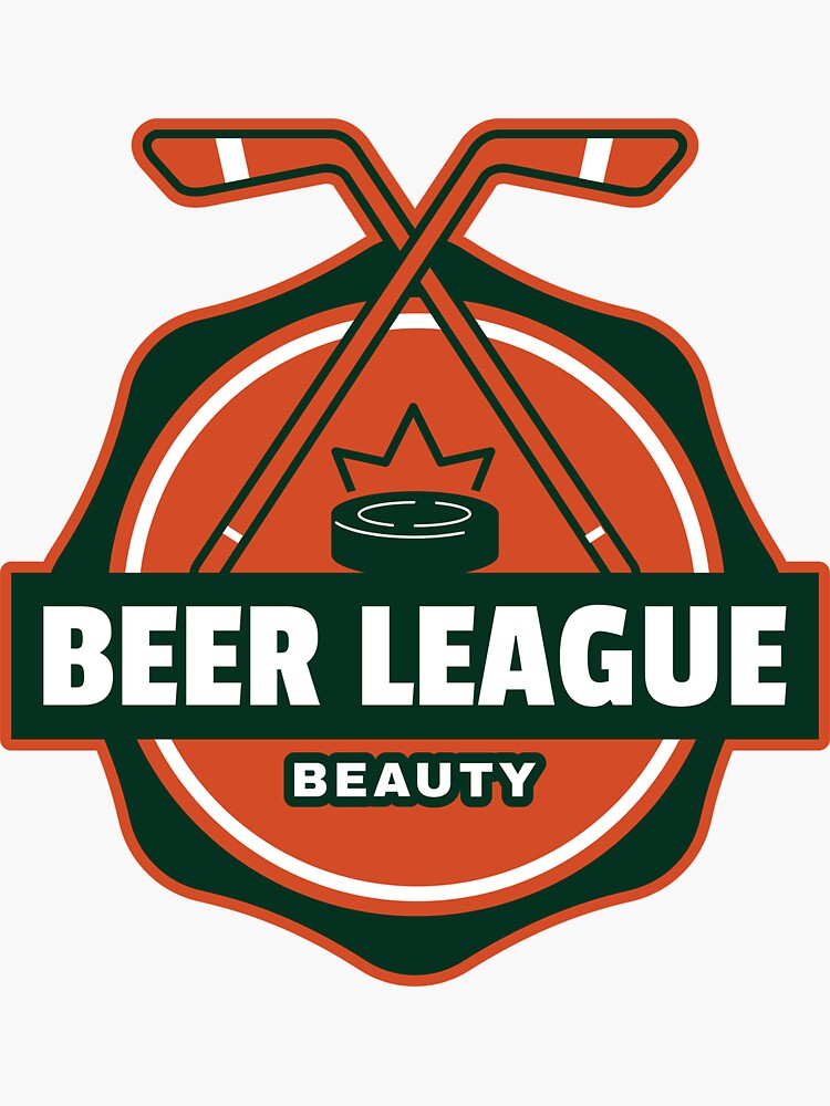 "Beer League Beauty" Sticker for Sale by JoshAKelly Redbubble