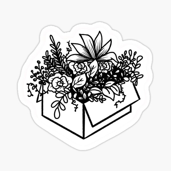 Blumenkiste Sticker