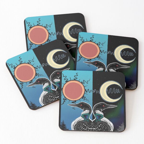 Item preview, Two Loons designed and sold by Loons-and-Moons.