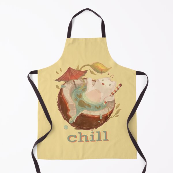 Item preview, Chill Coconut Spa Cat designed and sold by GalaxyChicken.
