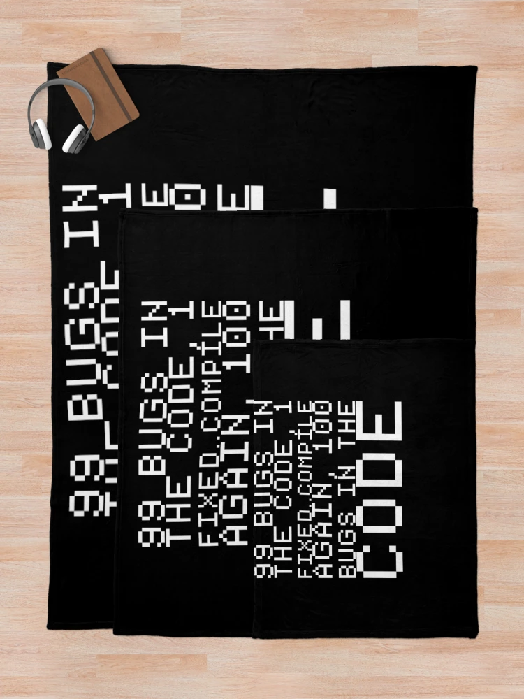 Thumbnail 5 of 6, Throw Blanket, Programmer Coder Design for a software developer designed and sold by ChristopherIBK.