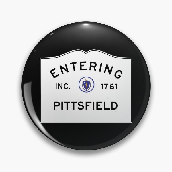 Item preview, Entering Pittsfield Massachusetts - Commonwealth of Massachusetts Road Sign  designed and sold by NewNomads.